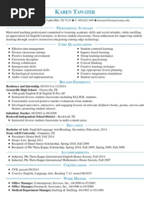 professional resume