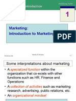Marketing: Introduction To Marketing
