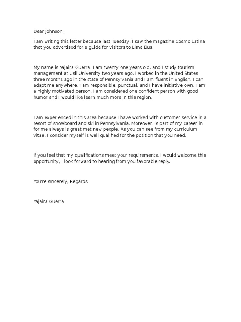 Dear Johson, Writing 2 | PDF