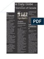 The Daily Globe: Birth of Dominion of Canada