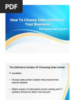 How To Choose Right Data Center