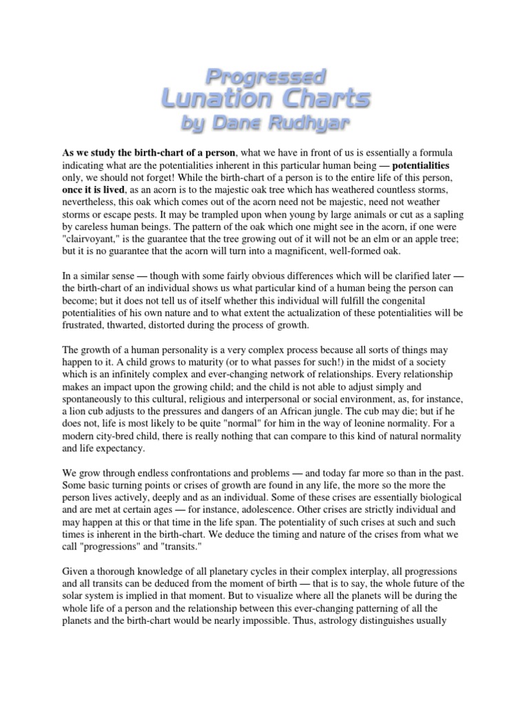 Understanding Progressed Moon Phases | PDF | Moon | Planets