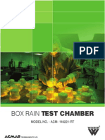 Box Rain Test Chamber