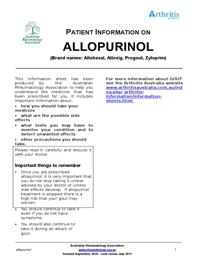 Allopurinol  Gout  Nonsteroidal Anti Inflammatory Drug