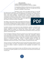 De La XXV Asamblea General de Las Comunidades de Población en Resistencia CPR de La Sierra