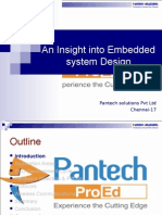 An Insight Into Embedded System Design: Pantech Solutions PVT LTD Chennai-17