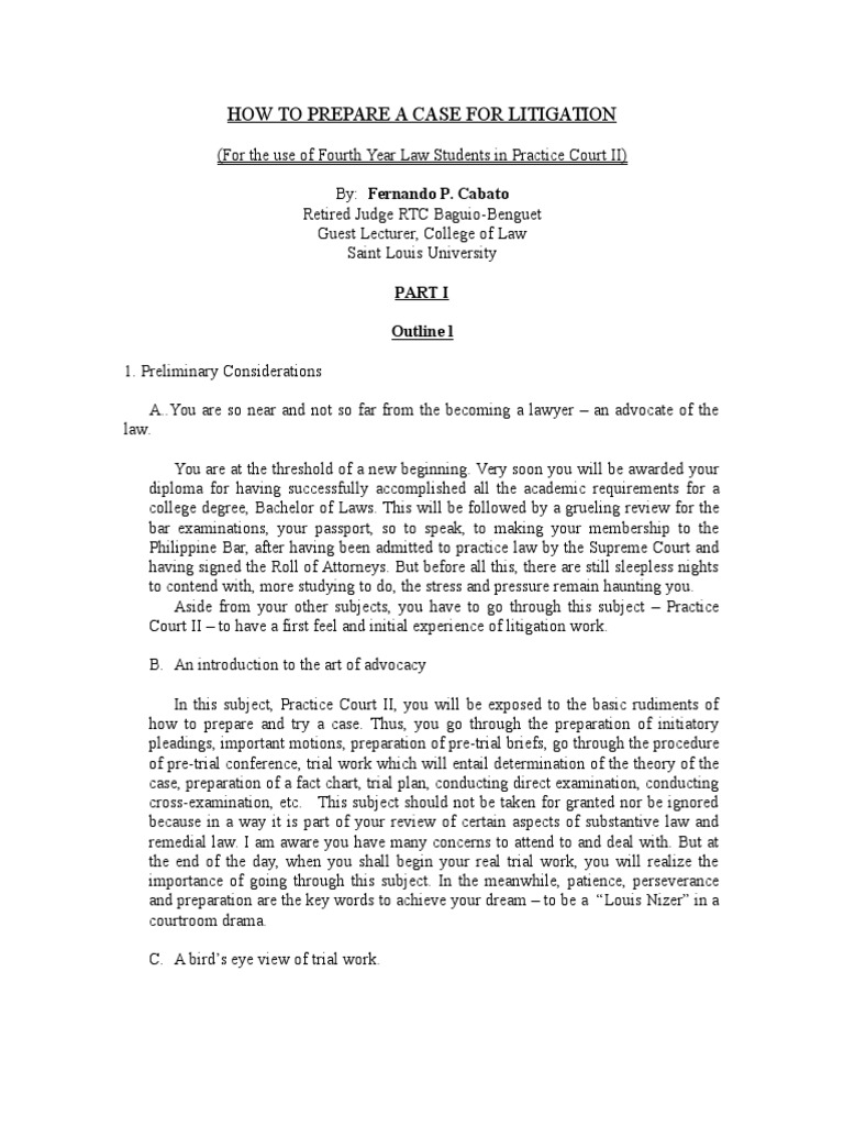 How To Prepare A Case | Download Free PDF | Cross Examination | Witness