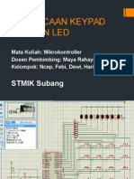 Pembacaan Keypad Dengan Led: STMIK Subang