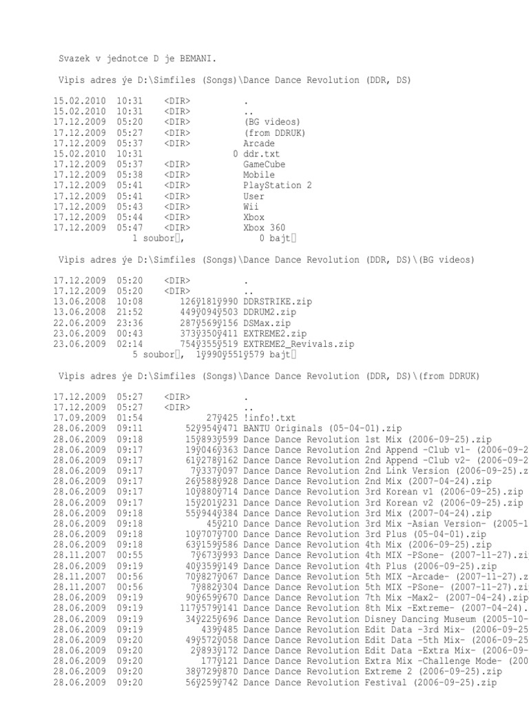 DDR Song Lists and Downloads | PDF | Japanese Games | Video Games