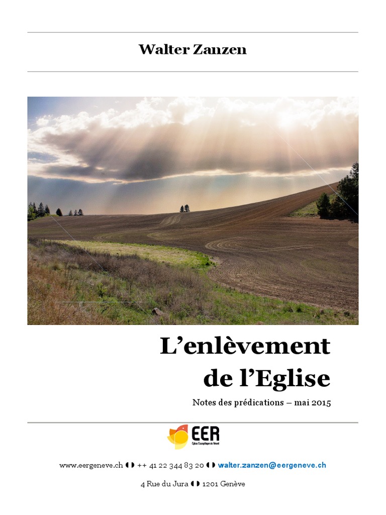 L'enlèvement de l'Eglise Paul l'apôtre Dieu