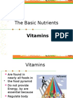 The Basic Nutrients: Vitamins