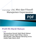 Konsep Visi, Misi Dan Filosofi Manajemen Keperawatan