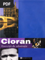 Emil Cioran-Exercitii de Admiratie-Humanitas (2003) PDF