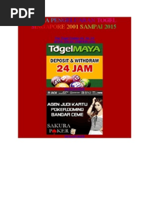 Data Sgp Tahun 2001 Sampai 2021 Nomer Togel Harian