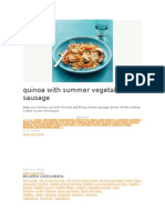 Quinoa With Summer Vegetables and Sausage