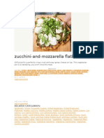 Zucchini-And-Mozzarella Flatbread: Related Categories