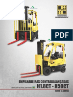 Especificação Técnica - Empilhadeira Hyster H1.8CT - H50CT 1800k-2500kg