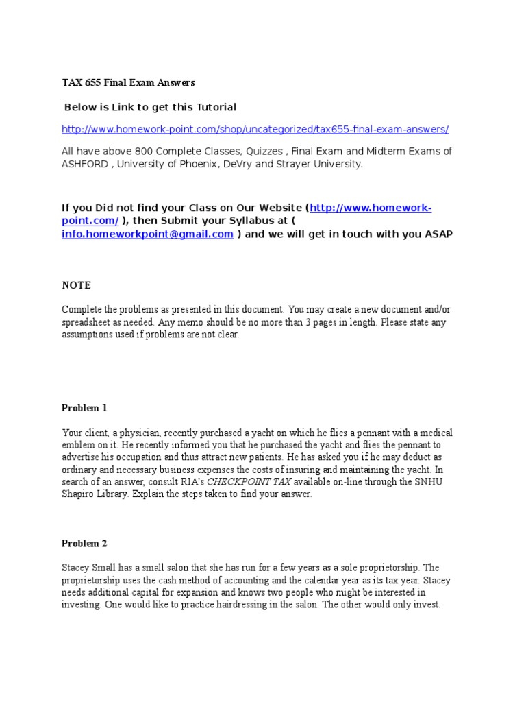 Tax test answers picture