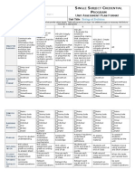 Unit Assessment Plan Template