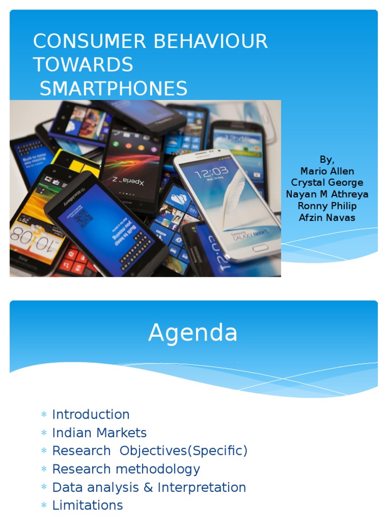 Consumer Behavior in Bangalore Smartphones | PDF | Smartphone | Behavior
