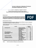 Radiation Exposure Due to Radon in Drinking Water