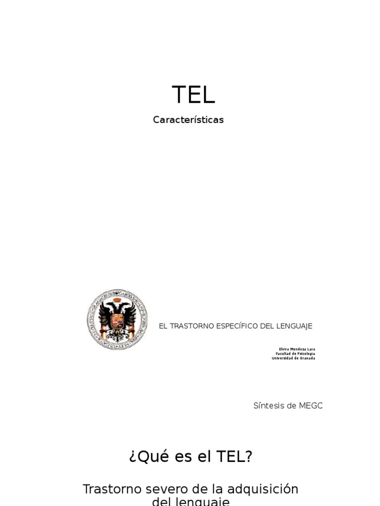 Trastorno Específico del Lenguaje (TEL) | PDF | Palabra | Memoria