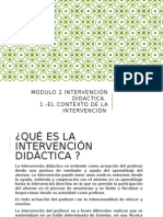 m2-1 Intervención Didáctica El Contexto de La Intervencion JUANA PALACIOS