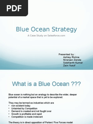 Blue Ocean Strategy Salesforce.com