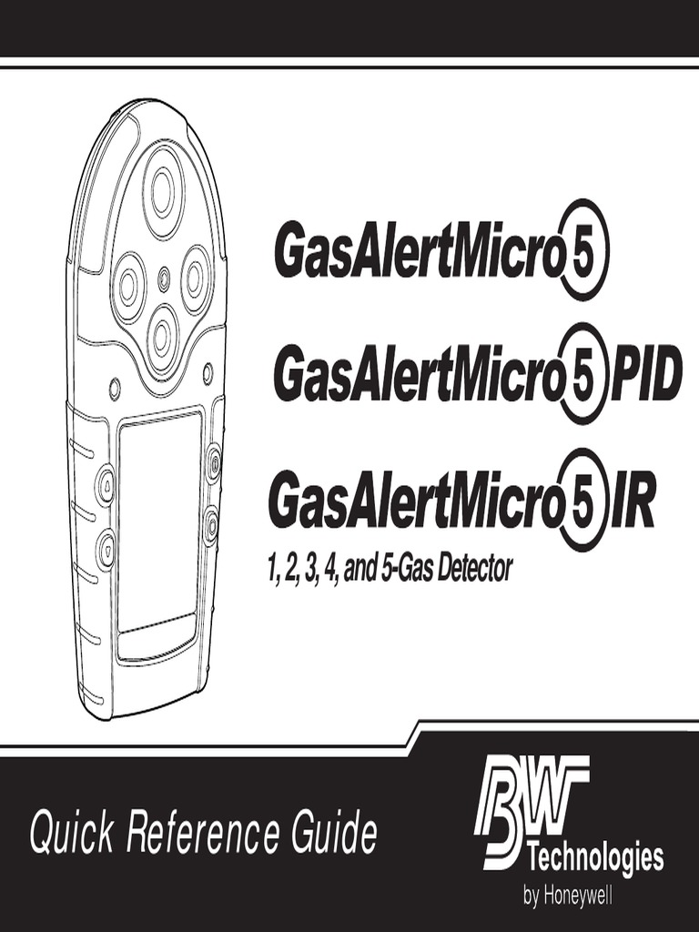 BW Gas Alert Micro5 QSG D6258 1 2009 PDF Battery (Electricity) Interference