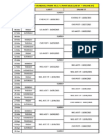 Bank Speed Test Schedule From W.E.F 1 Mar'2015 (Lab ST + Online ST)