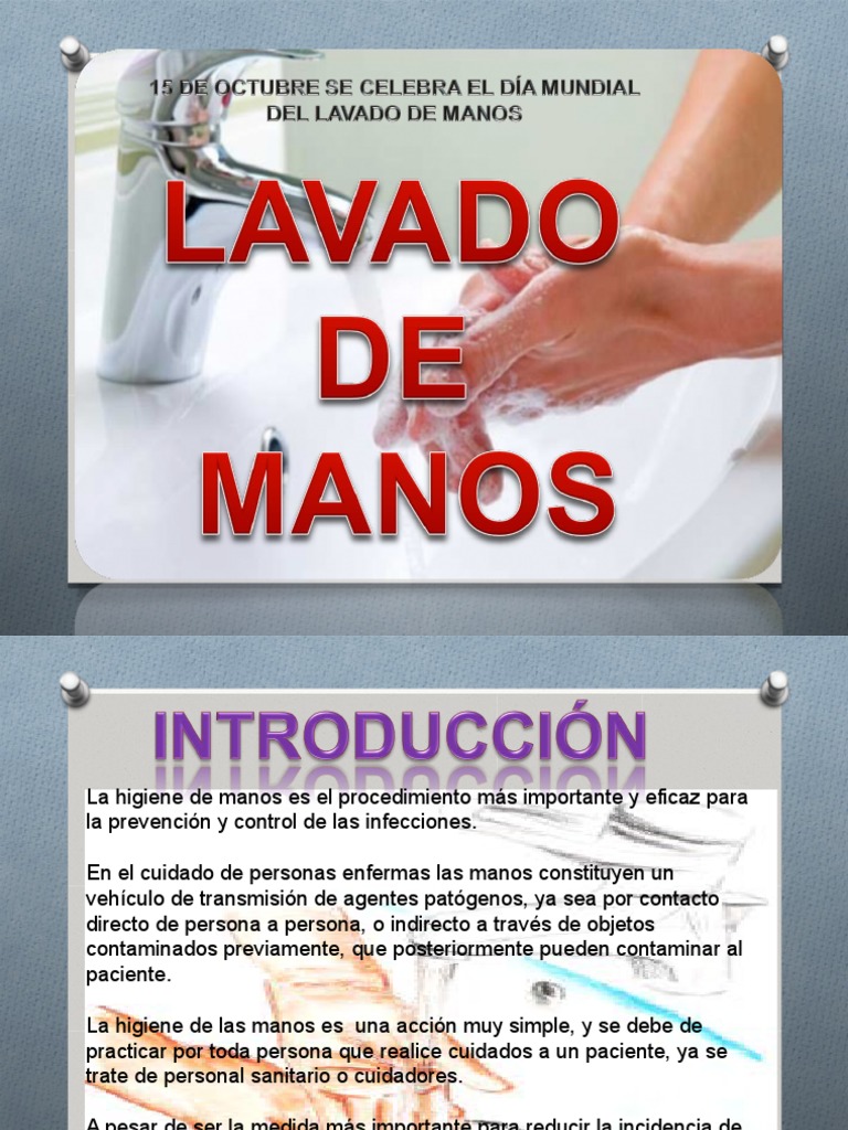 Importancia del Lavado de Manos en Salud | PDF | Lavado de manos ...