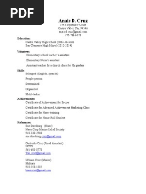 resume