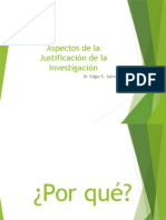 Aspectos de La Justificación de La Investigación