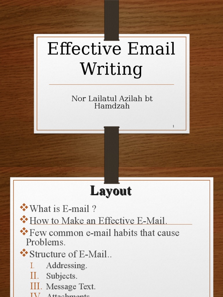 presentation on effective email writing