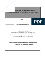 La Comunicación Para El Desarrollo -