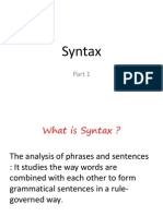 Syntax