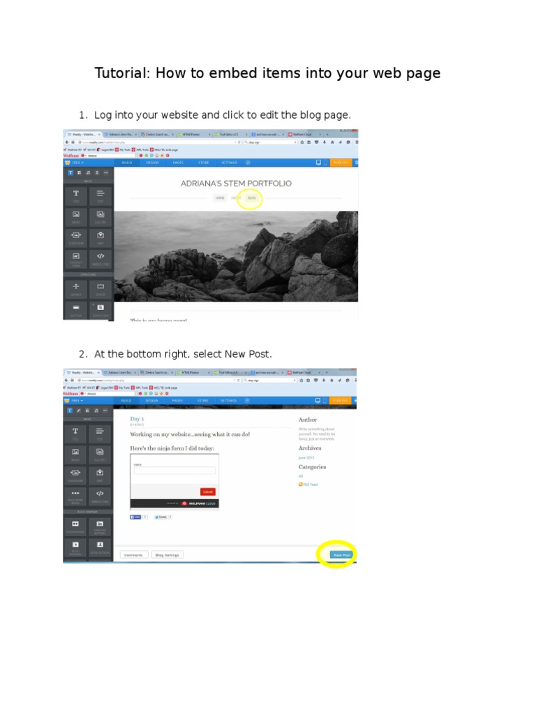 How to Embed Items in Web Pages | PDF | Html Element | Cyberspace