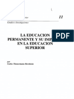 Educacion Permante en Educacion Superior