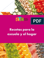 Menús para Niños, Niñas y Adolescentes. Recetas para La Escuela y El Hogar.