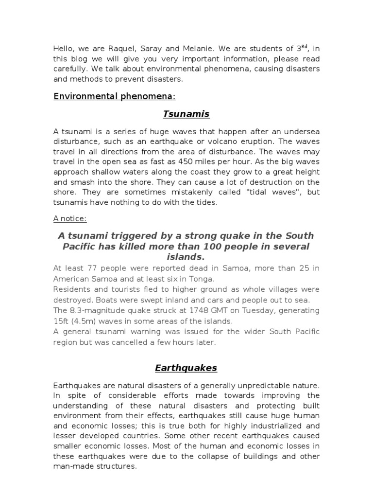 Understanding Tsunamis and Earthquakes | PDF