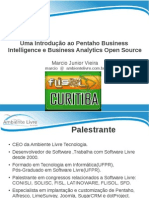 Uma Introducao Ao Pentaho Business Intelligence e Business Analytics Open Source