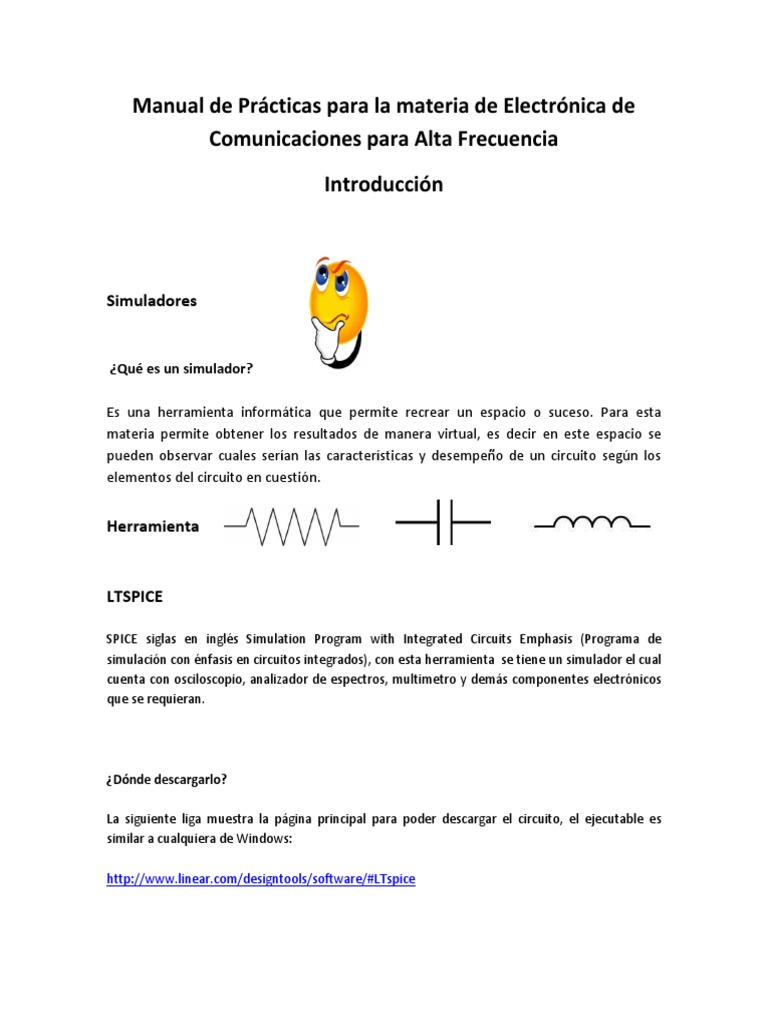 Manual LTSPice PDF Amplificador Transistor