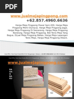 Download Harga Jual Perlengkapan Tenis Meja Harga Meja Pingpong Bagus Harga Meja Pingpong Di Yogyakarta 6285749606636 by Matras Olahraga SN268805951 doc pdf