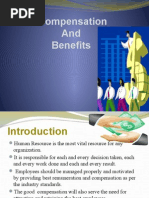 Compensation  and benefits