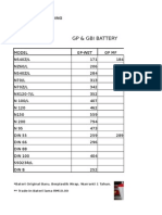 GP & Gbi Battery: Bateri Original Baru. Berplastik Wrap. Warranti 1 Tahun