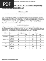 JEE (Advanced) 2015 - A Detailed Analysis by Resonance Expert Team - Reso Blog