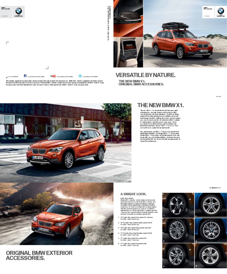 BMW X1 Accessories Catalogue | PDF | Bmw | Headphones