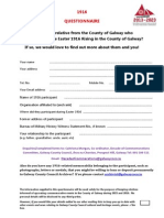 Questionaire Form 1916