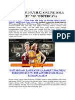 Agen Taruhan Judi Online Bola Basket Nba Terpercaya