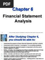 financhial Statement analysis van horne ratios